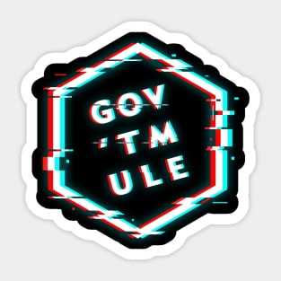 GOV'T MULE POLYGON GLITCH Sticker